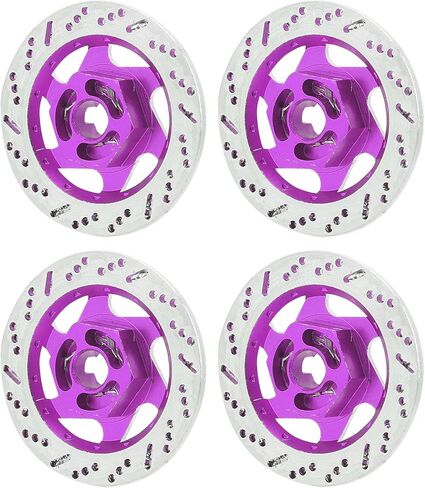 RitoeasySports RC Brake Disc ، 4pcs Aluminium Aluminy Aluminy Metal Adapter Adapter Brake Rotor for 1/10 Remote Control Car in Saudi Arabia