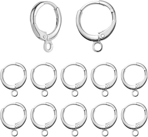 60pcs 18k مملوءة بالذهب هوب خطافات الحرك ، و hypoallergenic متدفق رافعة الذهب المقاوم الظهر السنانير السنانير earwire لإمدادات صنع المجوهرات (الذهب) in Kuwait