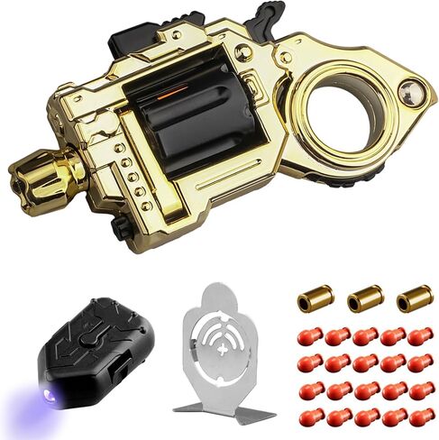 Toys Toys البالغين GUNNER GUN: Premium Metal Fidget Spinner للبالغين ، ومحسّن للتخفيف من الإجهاد الصامت والتركيز للمكتب والألعاب والسفر (الذهبي والمتوسط) in Saudi Arabia