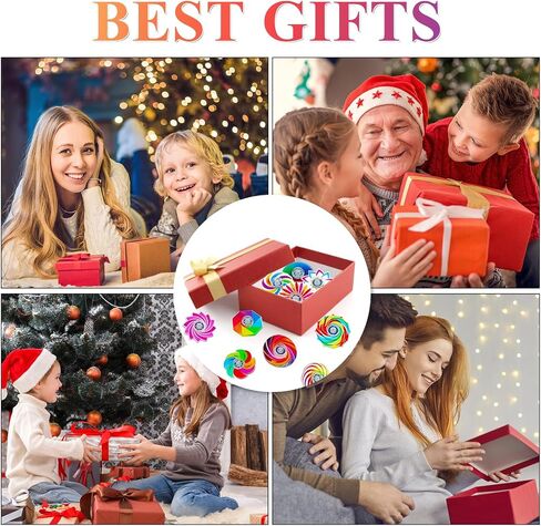 60 Pack Mini Fidget Spinners - Bulk Party Favors, Classroom Prizes, Goodie Bag Stuffers, Stress Relief Sensory Toys for Kids, Teens, Adults - Assorted Colors in Saudi Arabia