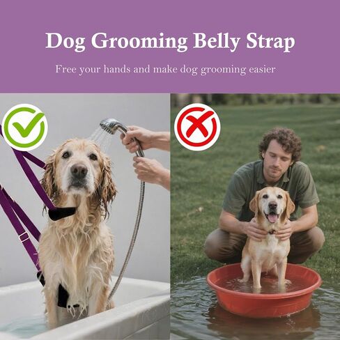 Pet Grooming Loop and Belly Strap for Dogs with Extension Strap, Nylon Restraint Noose Adjustable Slip Rope Dog Grooming Supplies for Dog Grooming Arm and Pet Grooming Table - 3 Pack in Saudi Arabia