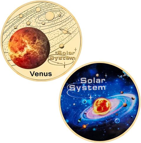 مجموعة عملة Solar System Coin 10 عملات معدنية تضم الكواكب والشمس - مجموعة عملة الفضاء والكوكب in Kuwait