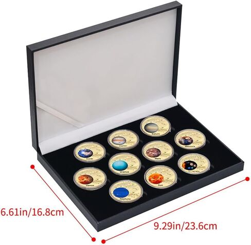مجموعة عملة Solar System Coin 10 عملات معدنية تضم الكواكب والشمس - مجموعة عملة الفضاء والكوكب in Kuwait