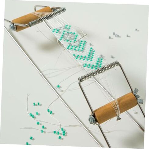 Homoyoyo Metal Frame Bead Loom Loom Device Simple Weaving Device لأحزمة قلادات المجوهر in Saudi Arabia