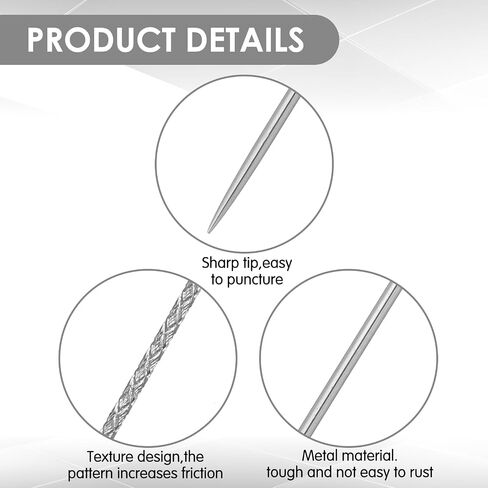 Snag Repair Needle, Snag Nab it Tool, Mabor 15Pcs Repair Knits and Woven Tool, Leather Craft Sewing Stitching Needle with Case for Woven Knitted Cloth Garments Drapes, 3 inch in Saudi Arabia