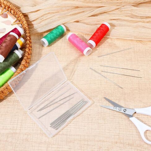 Snag Repair Needle, Snag Nab it Tool, Mabor 15Pcs Repair Knits and Woven Tool, Leather Craft Sewing Stitching Needle with Case for Woven Knitted Cloth Garments Drapes, 3 inch in Saudi Arabia