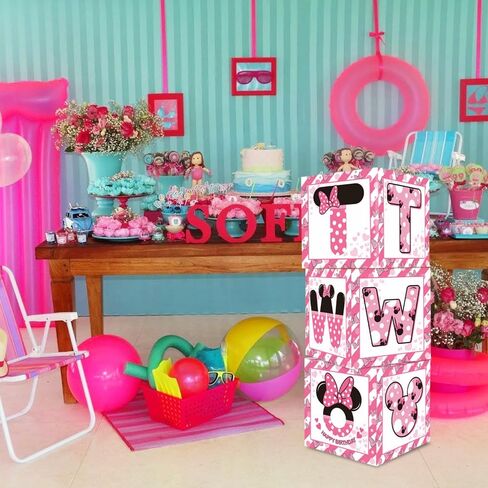 TONIFUL Mouse 1st Birthday Party Supplies Red Yellow Black Balloon Box with Letters，Red Mouse Theme One Years Old Birthday Party Favors for Kids Baby Shower First Birthday Decoration in Saudi Arabia