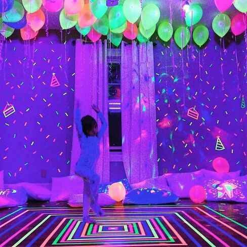 20 LED LED APT BALOONS ، 12 بوصة البالونات النيون المختلطة وميض تدوم 24 ساعة توهج في الظلام لتوهج عيد ميلاد يفضل الإمدادات الزفاف هالوين ديكورات عيد الميلاد in Saudi Arabia