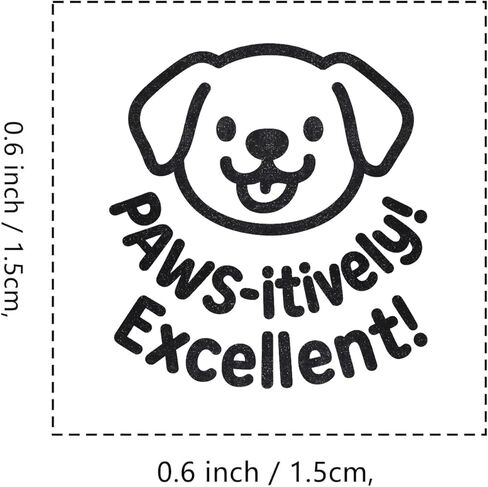 Dog Teacher Rubber Stamp, 3/5 Inch Small Mini Stamp for Scrapbooking Card Making Planner in Saudi Arabia