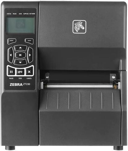 Zebra ZT230 Industrial Label Printer - Ethernet, Serial, USB - 4" Print Width, 203dpi, 6 Inches/sec, LCD - Thermal Transfer and Direct Thermal (Supports Both) (Renewed) in Saudi Arabia