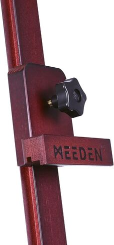 Meeden Studio H -Frame Easel مع درج التخزين - قابل للتعديل (60 "~ 75") الأم إلى الأمام يميل إلى الأمام من خشب الخشب الصلب للفنانين والطلاب والمبتدئين ، يحمل فن القماش حتى 36 "، Deep Walnut in Saudi Arabia
