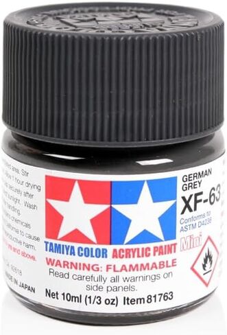 TAMIYA Acrylic Mini XF63 German Grey TAM81763 Plastics Paint Acrylic in Saudi Arabia