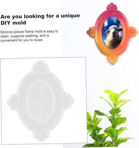 Style Silicone Picture Frame Mold for Crafts Creative Photo Display Multi-Functional Frame for Epoxy and Polymer Projects for Handmade Decor in Saudi Arabia
