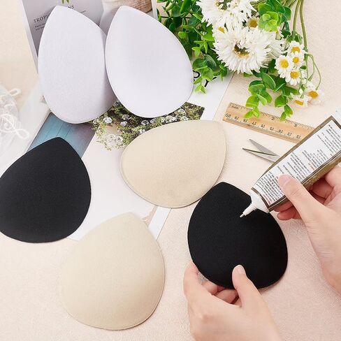 FINGERINSPIRE 6 Pcs 3 Colors Teardrop Fascinator Hats: EVA Sinamay bases for DIY Party & Wedding Hats in Saudi Arabia