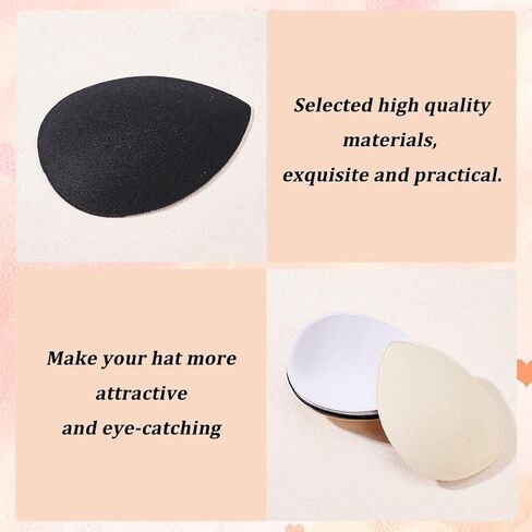 FINGERINSPIRE 6 Pcs 3 Colors Teardrop Fascinator Hats: EVA Sinamay bases for DIY Party & Wedding Hats in Saudi Arabia