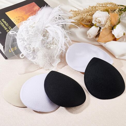 FINGERINSPIRE 6 Pcs 3 Colors Teardrop Fascinator Hats: EVA Sinamay bases for DIY Party & Wedding Hats in Saudi Arabia