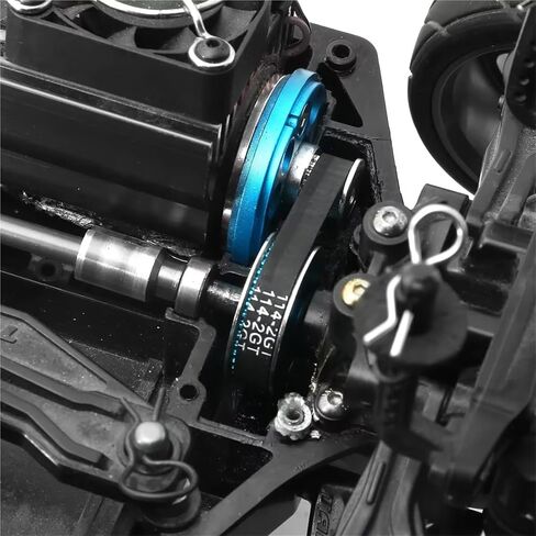 Compatible with Tamiya for TT-02 1/10 RC Car Low Noise Belt Drive 16T 40T Transmission Gears System DIY Modify Upgrade Parts RC Repair Parts(8pcs Belts) in Saudi Arabia