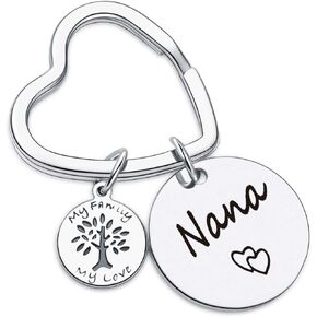 New Grandma Gift for Mothers Day Gift Best Nana Ever Gift Stepmom Gift for Mother Gifts Mom Keychain New Grandma Jewelry Mom Jewelry Grandmother Jewelry Nana Keychain