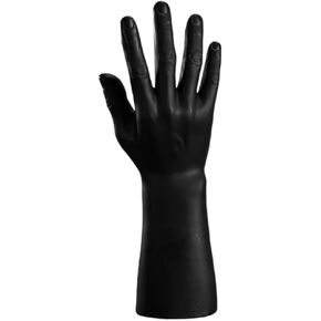 Cabilock Simulation Male Hand Model Hand Form Jewelry Display Rack Ring Stand Holder Hand Mannequin Rack Watch Ring Display Props (Black)