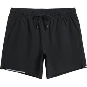 maamgic Mens Running Shorts Workout 6" Marathon Lightweight Quick Dry Gym Shorts with Zip Pocket