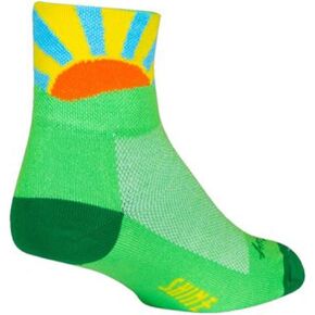 SockGuy Classic 3in Sunshine Cycling/Running Socks (Sunshine - L/XL)