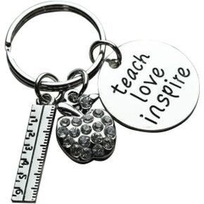 Infinity Collection Teacher Keychain, Teacher Jewelry, Teacher Gift - Show Your Teacher Appreciation, Teach Love Inspire