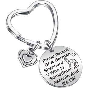 German Shepherd Mom Gift Pet Lover Gift For Women Men German Shepherd Parent Keychain Pets Lover Charms Gifts