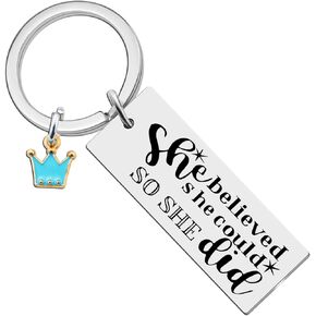 Iweca Christmas gift Stocking Stuffer for Men Women Funny Inspirational Keychain Gifts for Her Birthday Christmas Gifts for Best Women Men Friend BFF Him Her Thank You Gift