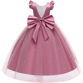 Cichic Elegant Little and Big Girls Long Birthday Party Wedding Pageant Graduation Prom Maxi Dresses 4-14Years