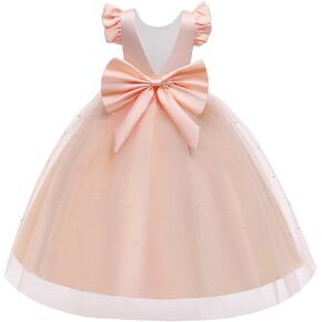 Cichic Elegant Little and Big Girls Long Birthday Party Wedding Pageant Graduation Prom Maxi Dresses 4-14Years in Kuwait