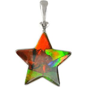 Starborn Ammolite Star Pendant Sterling Silver