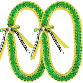 Graduation Leis 2024 Graduation Ribbon Lei graduation necklace Graduation Leis Class of 2024 Graduation gift Braided necklace for men and women party accessories