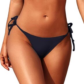Tainehs Women's Sexy Thong Bikini Bottom Micro String Tanning Bikini Bottom Swimsuit Brief