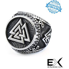 Odin's Symbol the Valknut Ring 316L Stainless Steel Norse Scandinavian Viking Jewelry