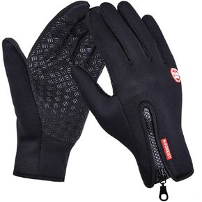 Women Winter Cycling Gloves Touch Screen Running Warm Gloves Mittens Men Thermal Fleece Non-Slip Driving Gloves Cold Weather