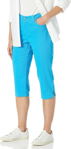 Gloria Vanderbilt Women's Amanda Capri Jean, Island Cove-Rivets, 16 Petite in Saudi Arabia