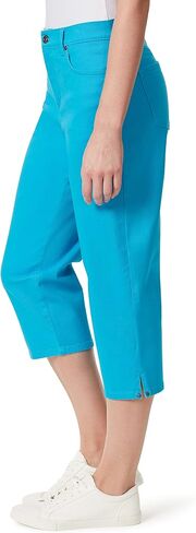 Gloria Vanderbilt Women's Amanda Capri Jean, Island Cove-Rivets, 16 Petite in Saudi Arabia