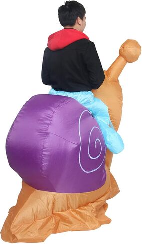 زي الحلزون القابل للنفخ من Fivean للبالغين، زي الحلزون المنفوخ لحفلة الهالوين ماردي غرا، زي تنكري على شكل حيوان مضحك in Kuwait