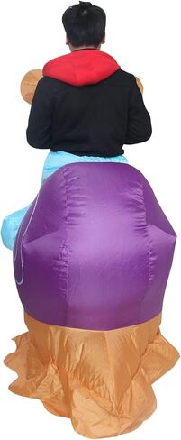 زي الحلزون القابل للنفخ من Fivean للبالغين، زي الحلزون المنفوخ لحفلة الهالوين ماردي غرا، زي تنكري على شكل حيوان مضحك in Kuwait