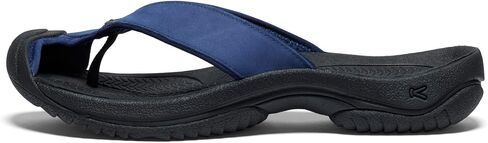 KEEN Men's Waimea H2 Toe Protecting Flip-Flops, Naval Academy/Black, 11 in Saudi Arabia