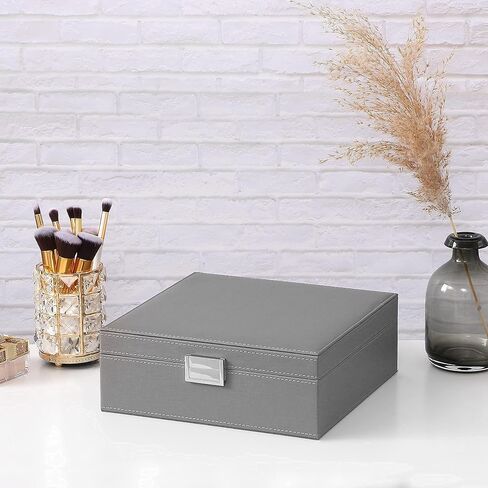 bewishome منظم الحلقات وحامل صندوق القرط علبة المجوهرات وأزرار الأكمام لتخزين الفتيات والنساء والرجال قلادة منظم صندوق قلادة منظم تخزين للسلاسل والأساور in Kuwait