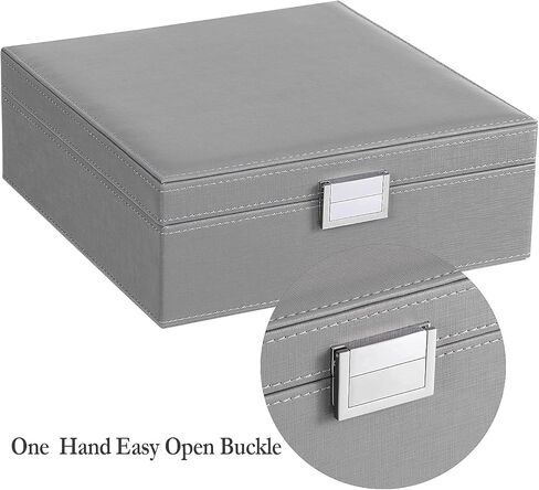 bewishome منظم الحلقات وحامل صندوق القرط علبة المجوهرات وأزرار الأكمام لتخزين الفتيات والنساء والرجال قلادة منظم صندوق قلادة منظم تخزين للسلاسل والأساور in Kuwait