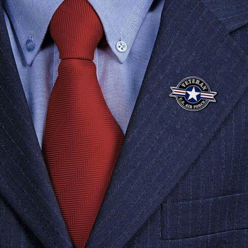 US Air Force Veteran/USAF Roundel Hat/Lapel Pin - Officially Licensed in Saudi Arabia