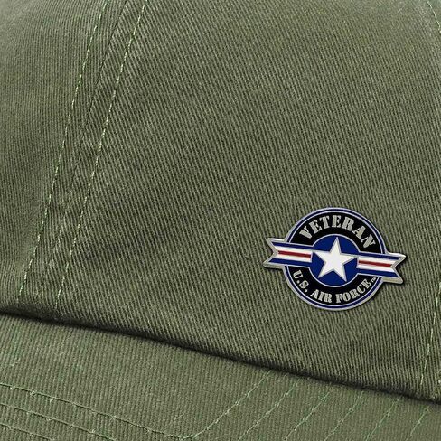 US Air Force Veteran/USAF Roundel Hat/Lapel Pin - Officially Licensed in Saudi Arabia