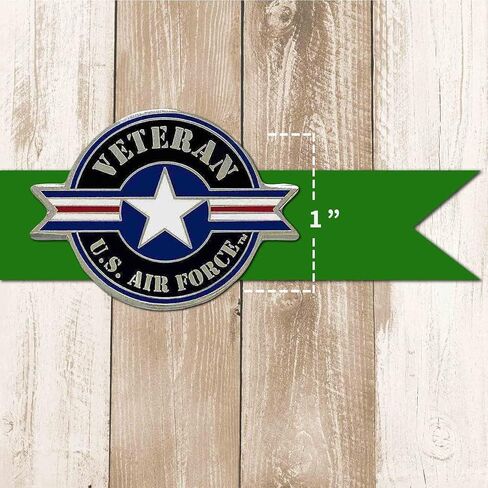 US Air Force Veteran/USAF Roundel Hat/Lapel Pin - Officially Licensed in Saudi Arabia