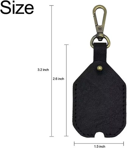 Genuine Leather Key Sleeve,Handmade Key Ring Holder,Vintage Key Cover Stylish Protective Key Case for Broken Key in Saudi Arabia