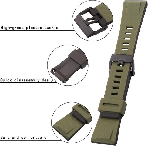 Resin Replacement Watch Band for Caiso G-Shock GA-2000 PRW-6600 PRG-600 650 Mens Rubber Sports 24mm Strap in Saudi Arabia