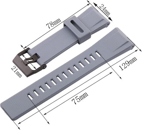 Resin Replacement Watch Band for Caiso G-Shock GA-2000 PRW-6600 PRG-600 650 Mens Rubber Sports 24mm Strap in Saudi Arabia