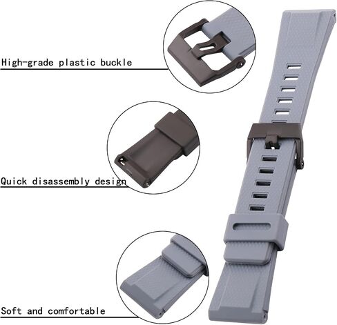 Resin Replacement Watch Band for Caiso G-Shock GA-2000 PRW-6600 PRG-600 650 Mens Rubber Sports 24mm Strap in Saudi Arabia