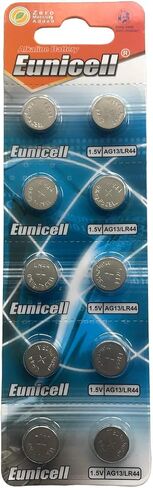 Eunicell Pack of 100 Button Batteries AG13 LR44 L1154 357 A76 SR44 G13 in Saudi Arabia